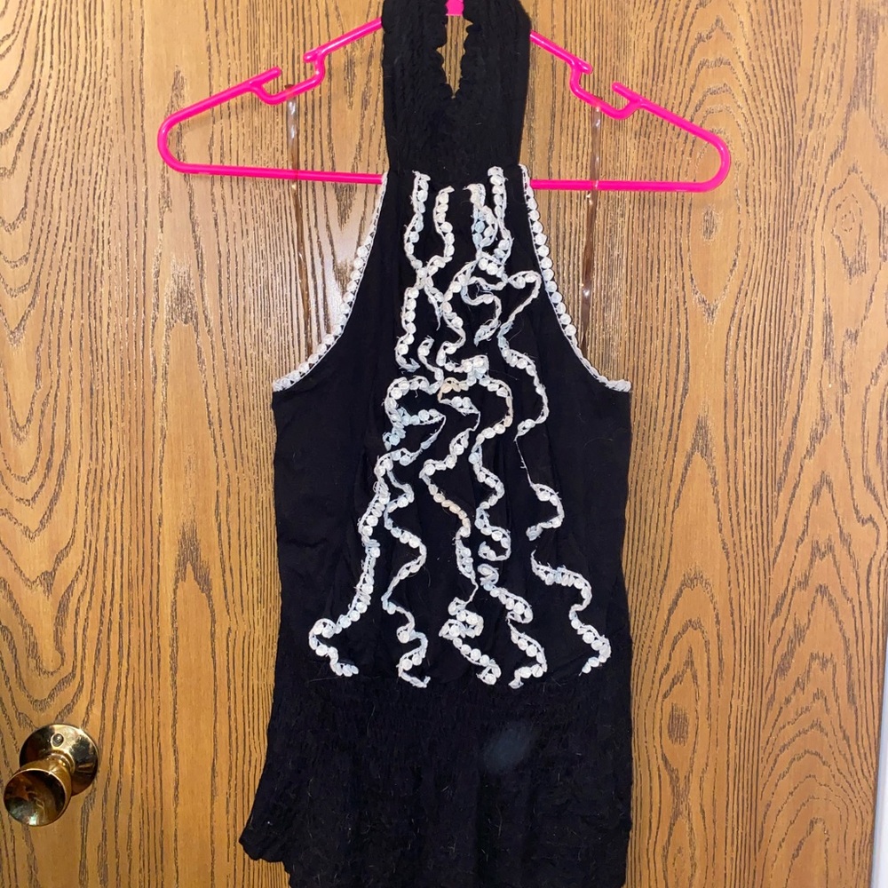 Ruffle halter top